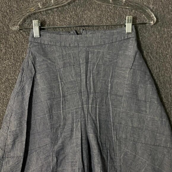 Alpha60 Women's Size XXS Blue High Rise Straight Leg Cropped Lagenlook Pants - Picture 3 of 10